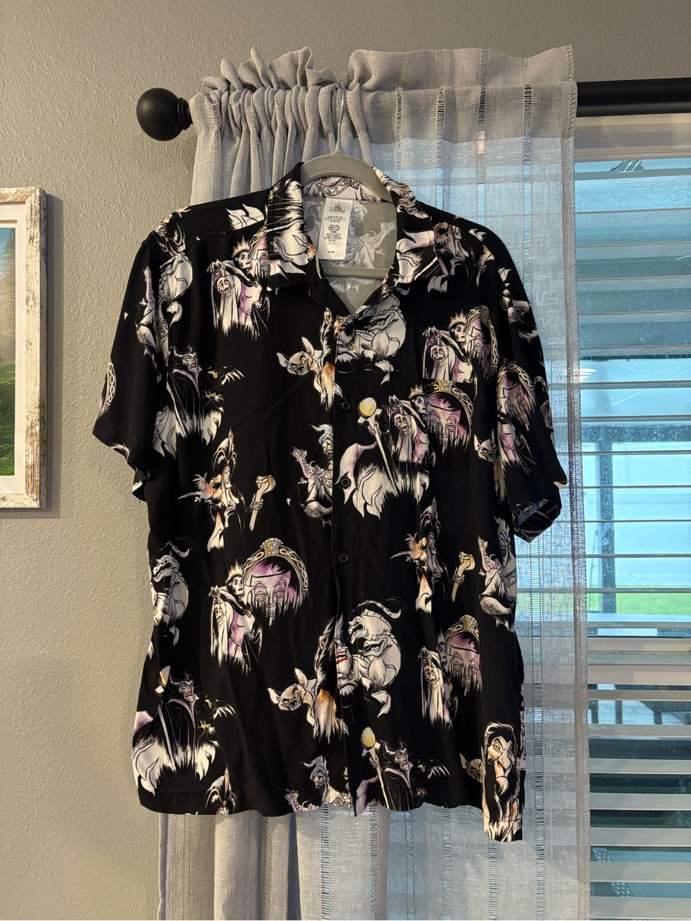 Disney Villains short sleeve button up